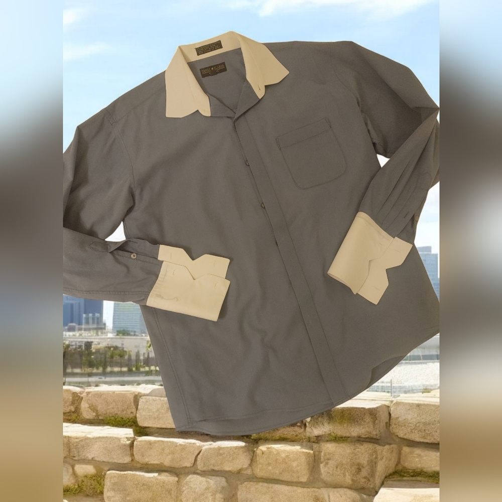 *0226 daniel ellissa dressy shirt men 16 1/2